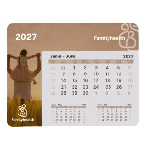 Ref. 40009 Alfombrilla Calendario Hojas Blancas