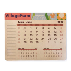 Ref. 40010 Alfombrilla Calendario Hojas Kraft