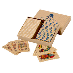 Ref. 40031 Set Barajas Naipes (Española y Francesa) Papel Kraft Reciclado