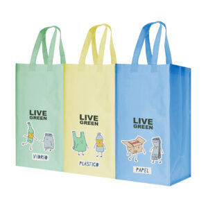 Ref. 40052 Set Bolsas Reciclaje 3 Piezas ( 23 x 45 x 23 cm)