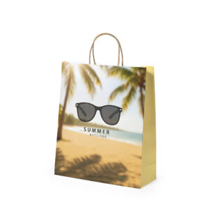 Ref. 40067 Bolsa Papel 100 g/m² Asas Torcidas 22 x 27 + 11 cm