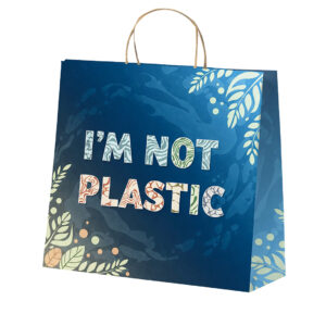 Ref. 40077 Bolsa Papel 100 g/m² Asas Torcidas 44 x 46 + 15 cm
