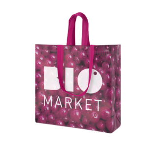 Ref. 40089 Bolsa Termosellada Laminada Non Woven 120g 40 x 40 + 15 cm Fuelle Completo