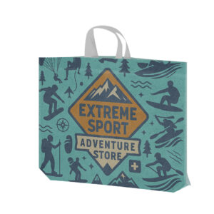 Ref. 40098 Bolsa Termosellada Laminada Non Woven 120g 40 x 30 + 10 cm Fuelle En Base