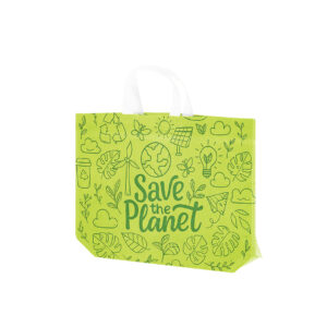 Ref. 40126 Bolsa Termosellada Laminada RPET Non Woven 100g 20 x 30 + 10 cm Fuelle En Base