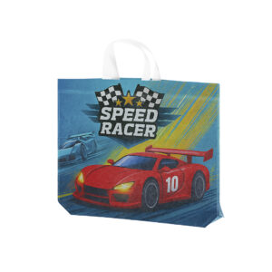 Ref. 40129 Bolsa Termosellada Laminada RPET Non Woven 100g 30 x 40 + 10 cm Fuelle En Base