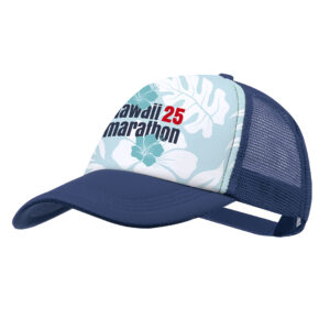 Ref. 40249 Gorra Trucker 5 Paneles Frontal Blanco y Redecilla