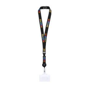 Ref. 40258 Lanyard Poliéster Plano Serigrafía Con Mosquetón