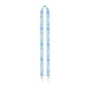 Ref. 40259 Lanyard Poliéster Plano Serigrafía Con Doble Mosquetón