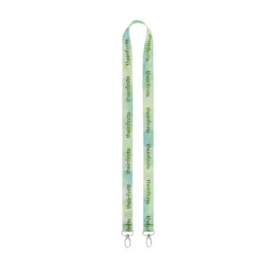 Ref. 40264 Lanyard Especial Sublimación. Poliéster Satén Con Mosquetón Doble