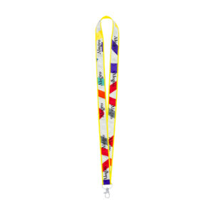 Ref. 40265 Lanyard Especial Sublimación. Poliéster Con Banda De Satén Y Mosquetón