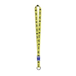 Ref. 40266 Lanyard Poliéster Logo Tejido Con Mosquetón