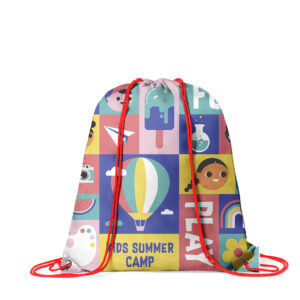 Ref. 40297 Mochila Cuerdas Poliéster Estándar 210D. Tamaño Niño 27 x 32 cm