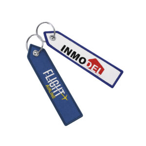 Ref. 40379 Llavero Tela. Bordado Flecha