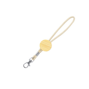 Ref. 40396 Llavero Short Lanyard Algodón Cilíndrico Con Mosquetón Estándar