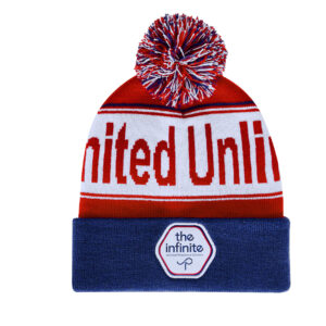Ref. 40427 Gorro Beanie Acrílico Canalé Jacquard Dobladillo Bola 2 Capas