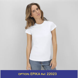 5867 Camiseta Mujer Blanca "keya" WCS150