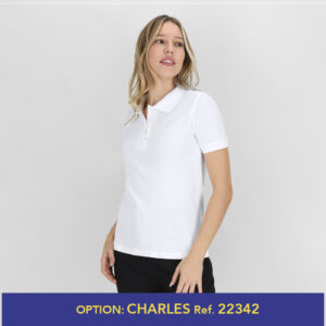 5871 Polo Mujer Blanco "keya" WPS180